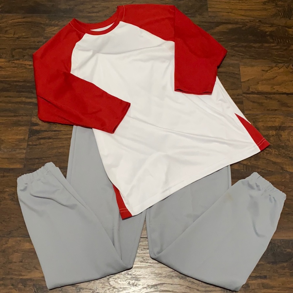 Baseball pants & shirt size large